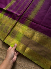 RF1422 Magenta pink Kanchi cotton saree