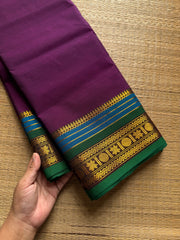 RF1227 Purple shade Kanchi cotton saree ~ Silk saree inspired