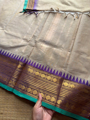 RF403 Cream Shade Kanchi Cotton Saree