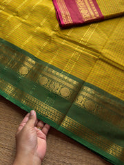 RF1321 Kattam Edition with Ganga Jamuna Border ~ yellow