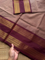 RF1185 Biscuit shade Kanchi cotton saree ~ Silk saree inspired