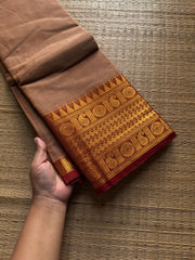 RF960 Beige shade Kanchi cotton saree