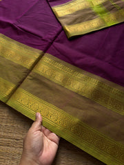 RF1422 Magenta pink Kanchi cotton saree