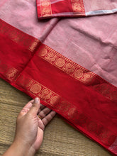 RF1146 Light peach shade Kanchi cotton saree ~ silk saree inspired
