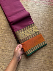 RF1011 Dual tone mauve pink shade ~ Kanchi cotton saree