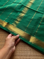 RF991 Green ~ Small border Kanchi cotton saree