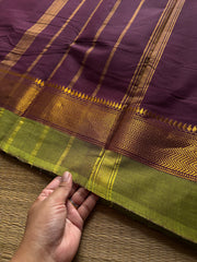 RF856 Coffee Brown shade Kanchi cotton saree