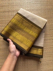RF406 Cream Shade Kanchi Cotton Saree