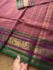 RF630 Mauve Pink Shade Kanchi cotton saree