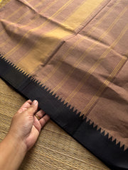 RF963 Biscuit shade Kanchi cotton saree