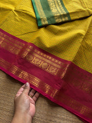 RF1321 Kattam Edition with Ganga Jamuna Border ~ yellow