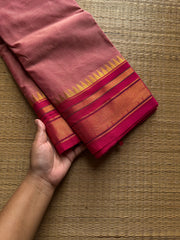 RF1428 Pastel pink ~ Kanchi Cotton saree