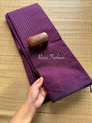 RF87 Monotone Purple Shade Premium & soft Kanchi Cotton Saree