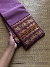 RF833 Lavender shade Kanchi cotton saree ~ Varisaipet border