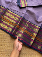 RF1305 Light lavender shade Varisaipet border Kanchi cotton saree