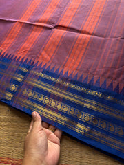 RF767 Dual tone muted purple shade Kanchi cotton saree