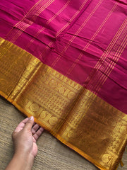 RF1006 Magenta pink ~ Kanchi cotton saree