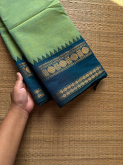 RF1116 Apple green shade Kanchi cotton saree