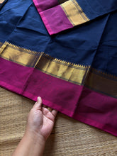 RF1374 Dark blue ~ Kanchi Cotton saree