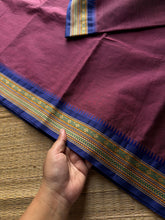 RF967 Dual tone magenta pink ~ Thread border Kanchi Cotton Saree