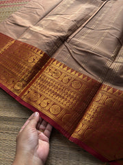 RF960 Beige shade Kanchi cotton saree