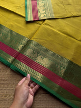 RF950 Dual tone yellow shade Kanchi cotton saree