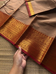 RF960 Beige shade Kanchi cotton saree