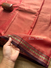 RF102 Dual Shade Onion Pink Mercerised Narayanpet Cotton Saree With Contrast Small Border