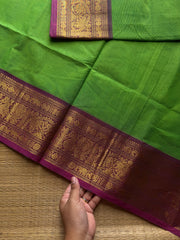 Green shade Kanchi cotton saree ~ Silk Saree Inspired