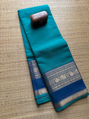 Rama Blue Shade Kanchi cotton saree
