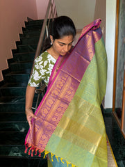 Kanchi Cotton Rich Pallu Sarees - RF003