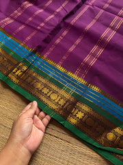 RF1227 Purple shade Kanchi cotton saree ~ Silk saree inspired