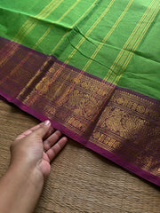 Green shade Kanchi cotton saree ~ Silk Saree Inspired