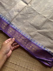 RF1180 Beige shade vintage Podikattam Kanchi cotton saree