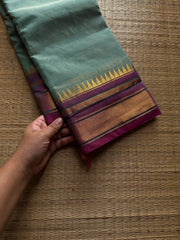 RF1429 Pastel blue dual tone Kanchi cotton saree