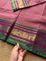 RF630 Mauve Pink Shade Kanchi cotton saree