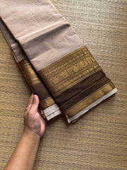 RF1005 Half white shade ~ Kanchi cotton saree