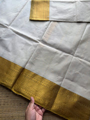RF407 Cream Shade Kanchi Cotton Saree