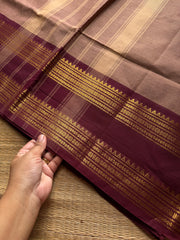 RF1185 Biscuit shade Kanchi cotton saree ~ Silk saree inspired