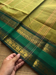 RF945 Dual tone light green Kanchi cotton saree