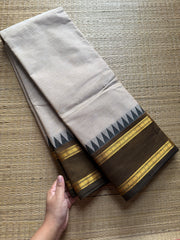 RF408 Cream Shade Kanchi Cotton Saree