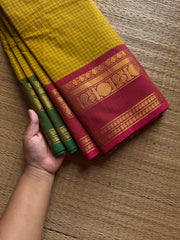 RF1321 Kattam Edition with Ganga Jamuna Border ~ yellow