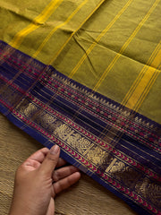 RF877 Dual tone green shade Kanchi cotton saree ~ Silk Saree Inspired