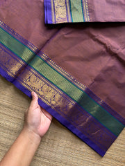 RF1145 Dual tone honey shade Kanchi cotton saree