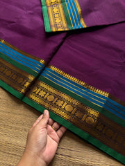 RF1227 Purple shade Kanchi cotton saree ~ Silk saree inspired