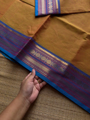 RF1101 Dual tone yellow Kanchi cotton saree