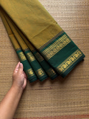 RF954 Green gram shade Kanchi cotton saree
