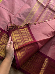 RF1248 Pastel Pink Shade Kanchi Cotton Saree ~ Silk Saree Inspired