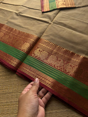 RF946 Beige shade Kanchi cotton saree