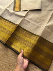RF406 Cream Shade Kanchi Cotton Saree